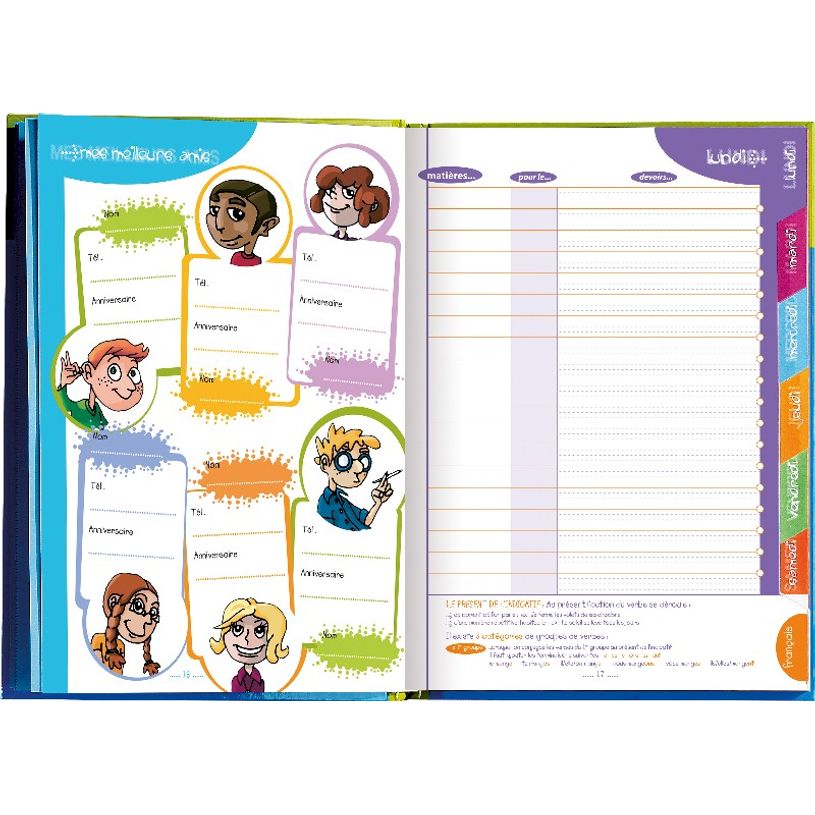 3147281911209-Cahier de textes Oxford Funny Pets - Megatext® - 15 x 21 cm - différents modèles disponibl-P_91120_11-5