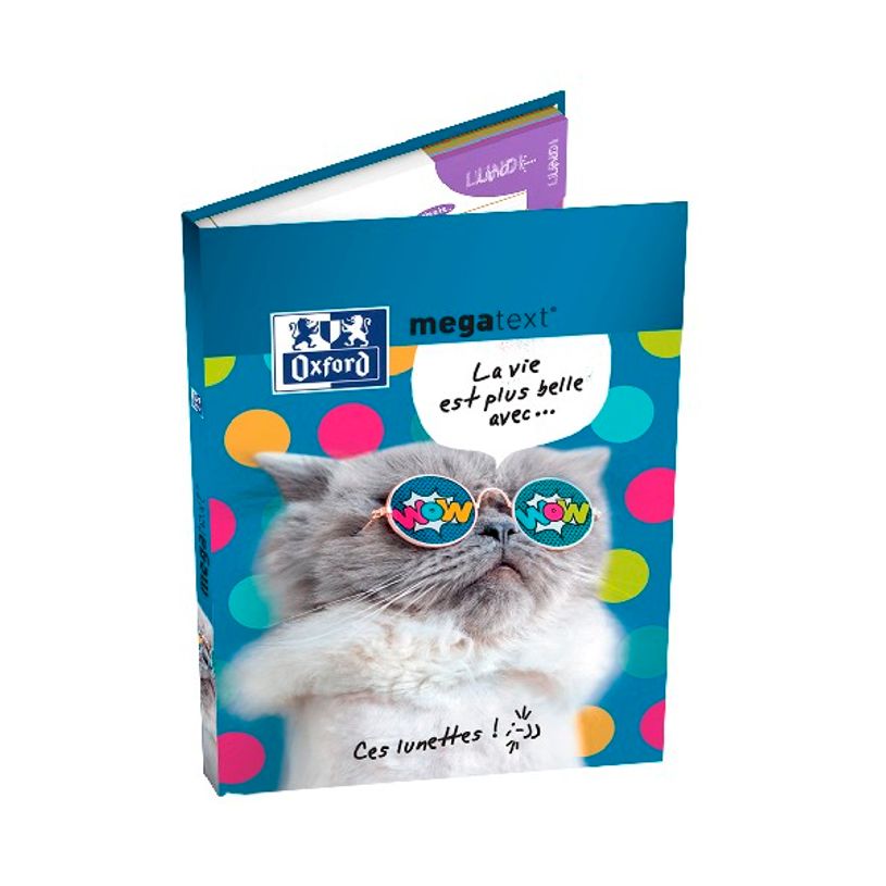 3147281911209-Cahier de textes Oxford Funny Pets - Megatext® - 15 x 21 cm - différents modèles disponible-P_91120_8-2