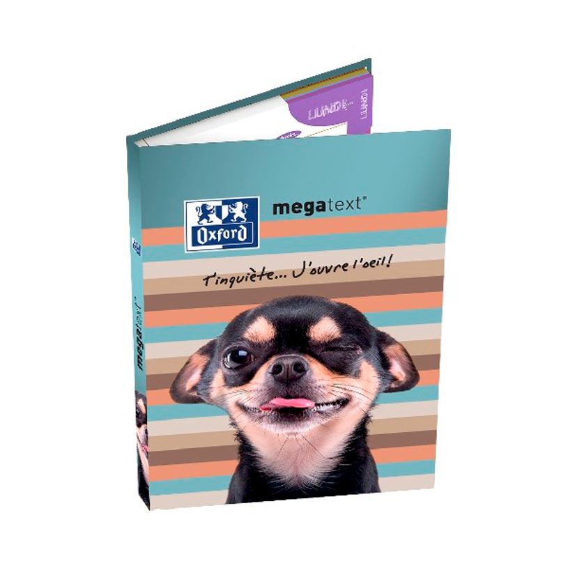 3147281911209-Cahier de textes Oxford Funny Pets - Megatext® - 15 x 21 cm - différents modèles disponible-P_91120_9-3