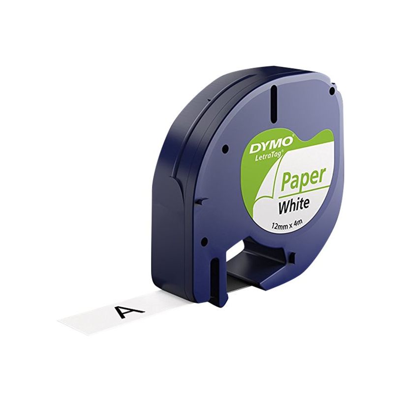 5411313912419-Dymo LetraTAG - Ruban d'étiquettes auto-adhésives - 3 rouleaux métalique, papier et plastique (12 mm x 4 m) - fond jaun-P_91240_8-2