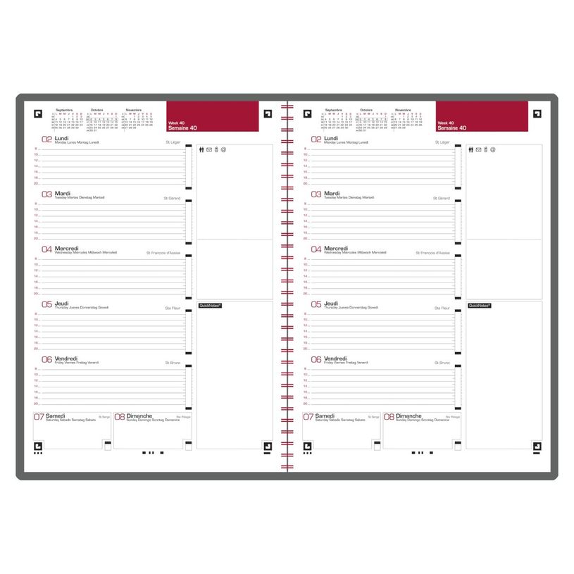 3147281933805-Agenda Oxford Office Teacher - 1 semaine par page - 21 x 29,7 cm - gris - Hamelin-P_93380_3-1