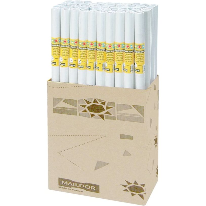 3329680957013-Clairefontaine - Papier cadeau kraft - 70 cm x 3 m - 60 g/m² - blanc-P_95701_1-0