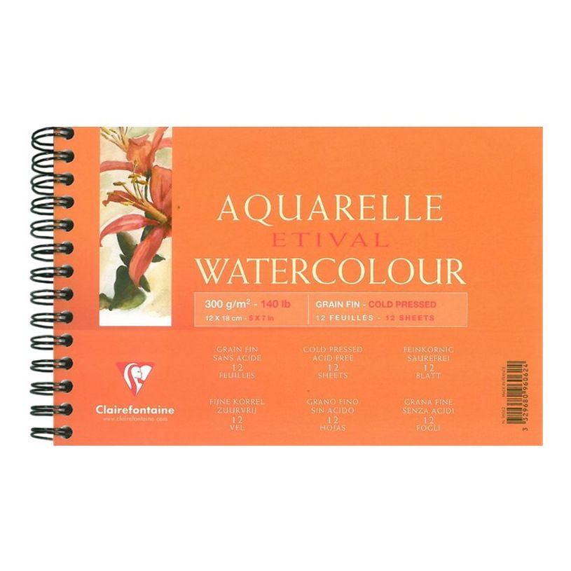 3329680960624-Clairefontaine Etival - Bloc dessin - 12 feuilles - A4 - 300 gr-P_96062_1-0