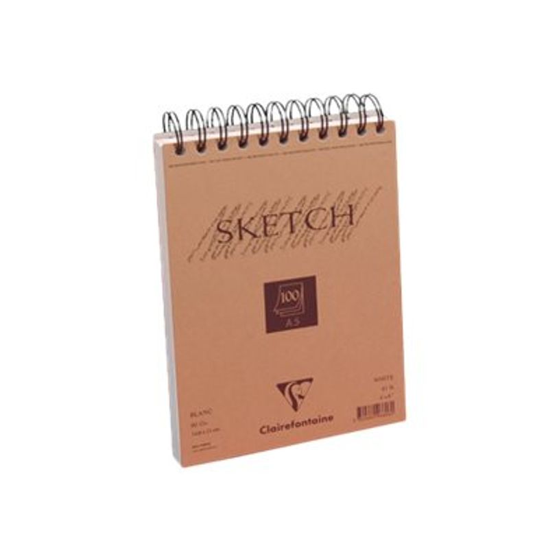 3329680966060-Clairefontaine Fine Arts - Bloc dessin croquis - 100 feuilles - A5 - 90 gr - blanc-P_96606_2-1