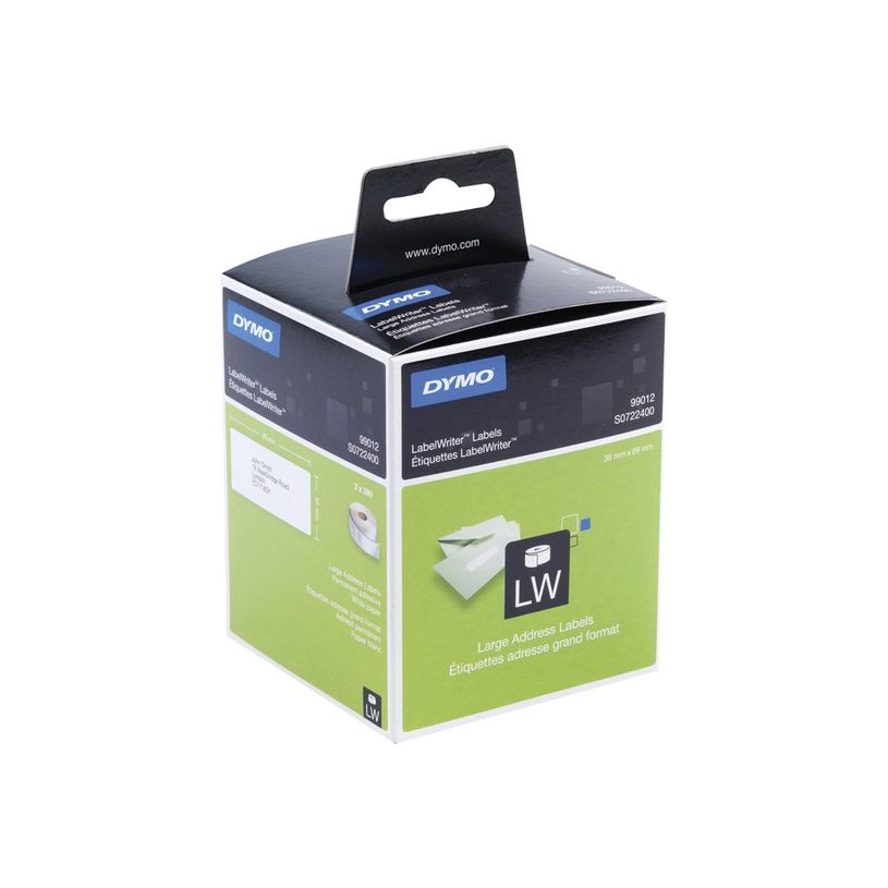 5411313990127-Dymo LabelWriter  - Ruban d'étiquettes auto-adhésives - 2 rouleaux de 260 étiquettes (36 x 89 mm) - -P_99012_2-3