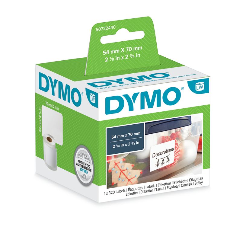 5411313990158-Dymo LabelWriter MultiPurpose  - Ruban d'étiquettes auto-adhésives - 1 rouleau de 320 étiquettes (54 x 70 mm) - -P_99015_4-0