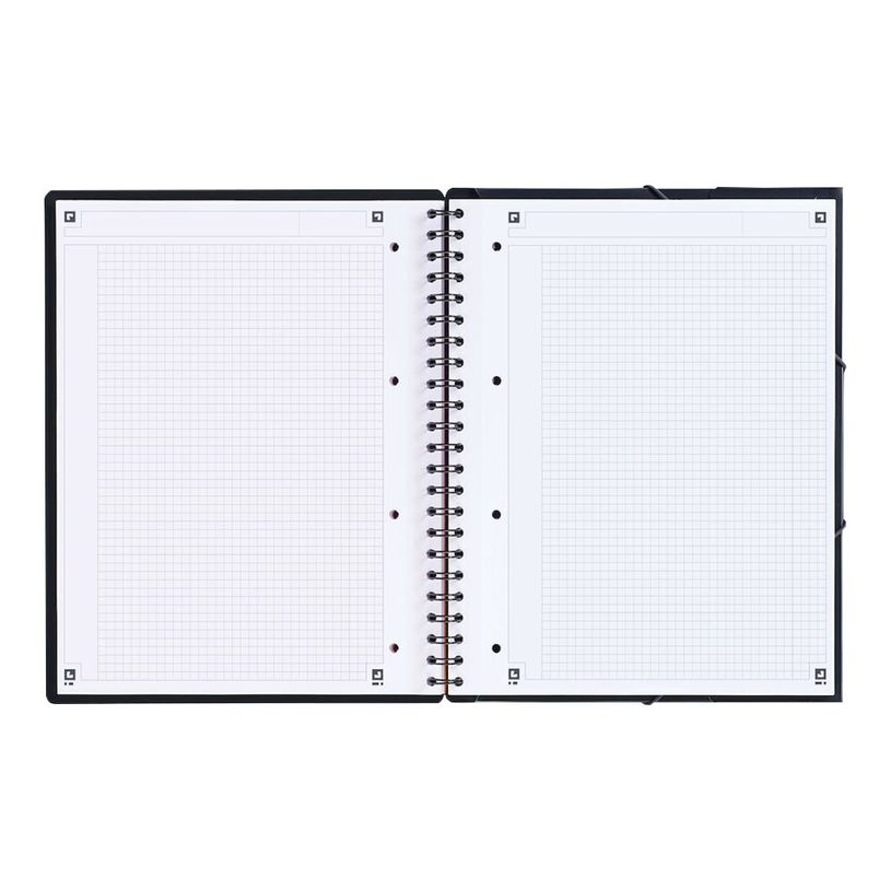 3020120017013-Oxford Meetingbook - Cahier à spirale A4 (21x29,7 cm) - 160 pages - petis carreaux (5x5 mm-P_1001701_1-10