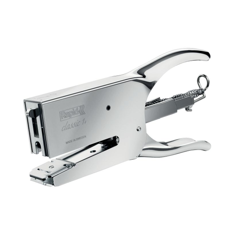 7313465106020-Rapid - Pince Agrafeuse Classic K1 chromée - capacité de 50 feuilles - agrafes 26/6 ou 26/8+--1
