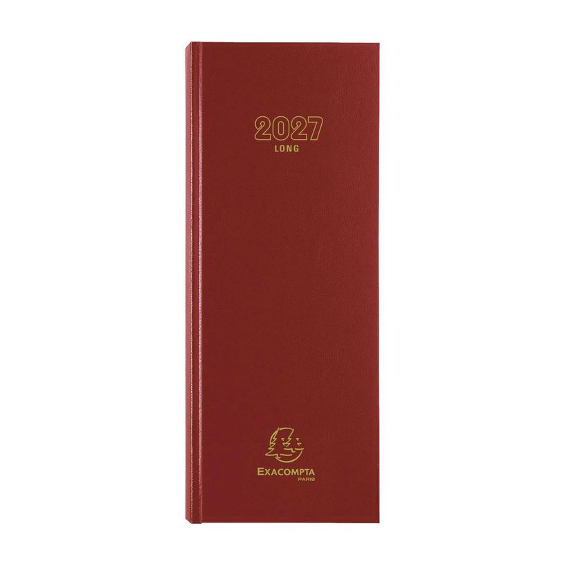 3660942007733-Agenda de bureau Long - Euros et Cents - 1 jour par page - 13,5 x 34 cm - disponible dans différentes cou--1