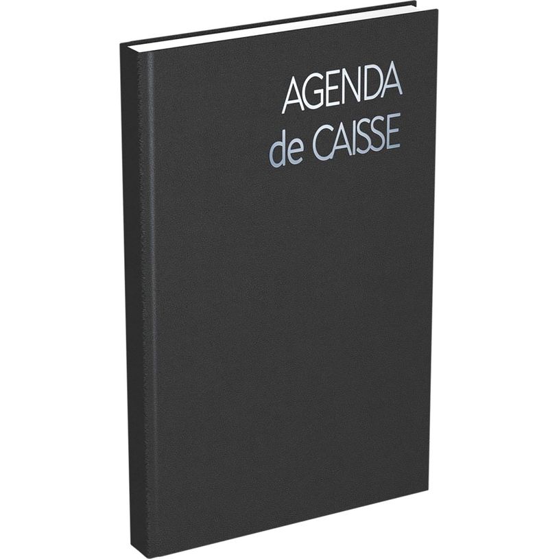 3147280115011-Agenda Perpétuel de Caisse - 1 jour par page - 14 x 22 cm - noir - Lecas--0