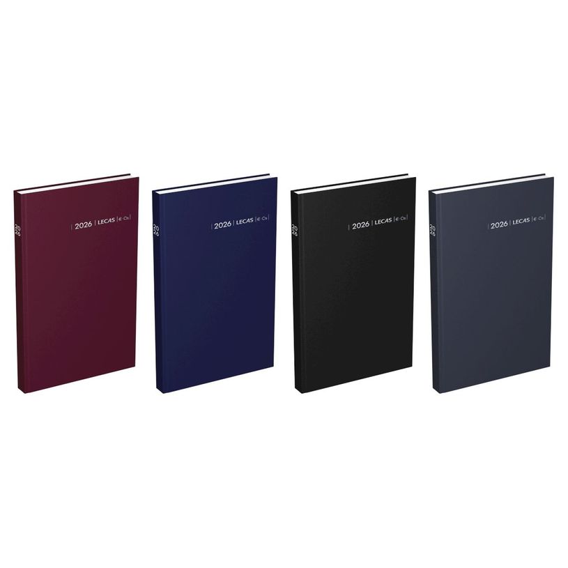 3147281103062-Lecas Carré Euro Centimes - Agenda 1 jour par page - 14 x 22 cm - disponible dans différentes couleur--0