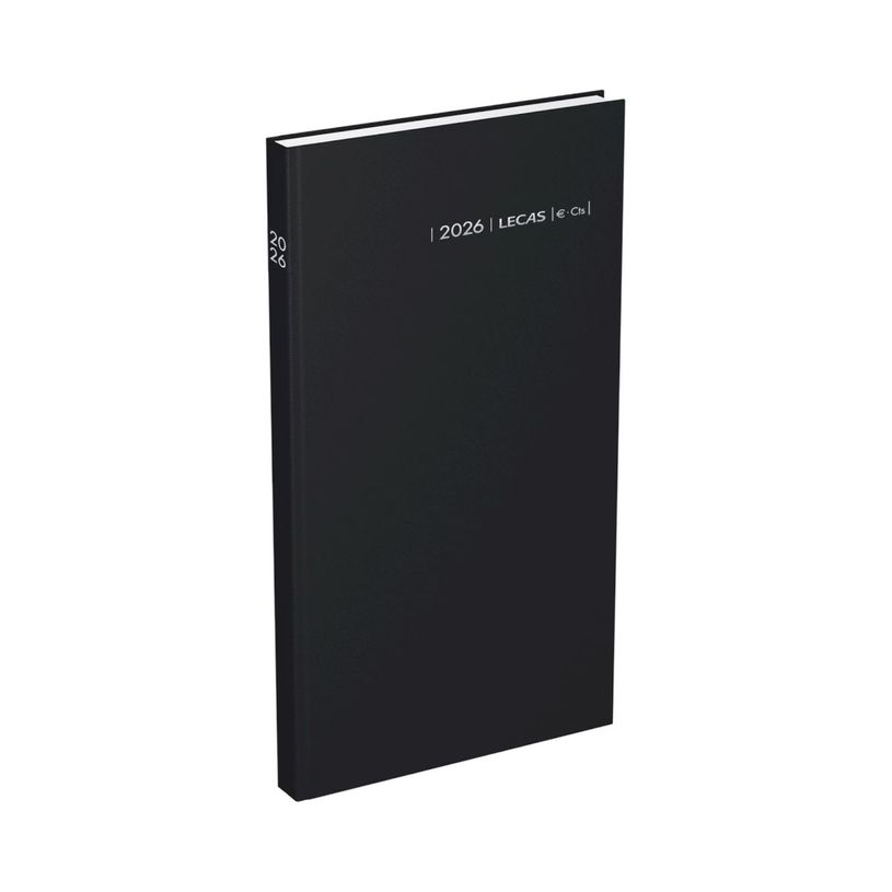 3147281106001-Lecas Comptoir Euro Centimes - Agenda 1 jour par page - 15 x 27 cm - noir--0