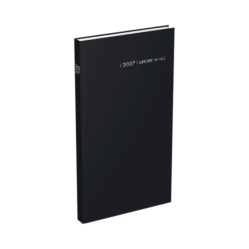 3147281106001-Lecas Comptoir Euro Centimes - Agenda 1 jour par page - 15 x 27 cm - noir--0