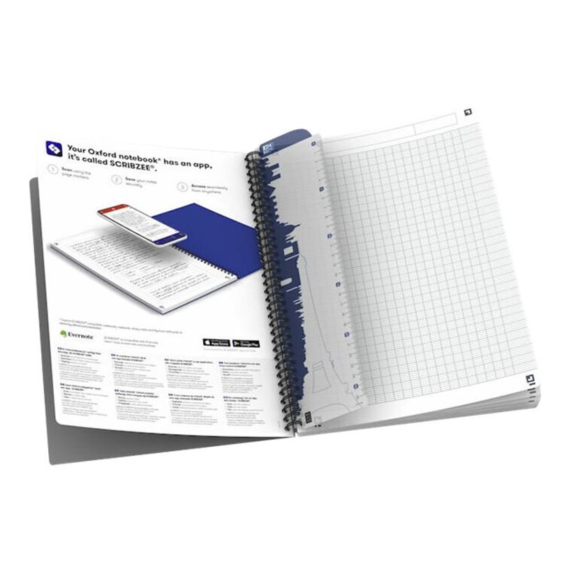 3020120022093-Oxford Office Essentials - Cahier à spirale A4 (21x29,7 cm) - 180 pages - grands carreaux (Seyes) - disponi-P_10983771_1-11