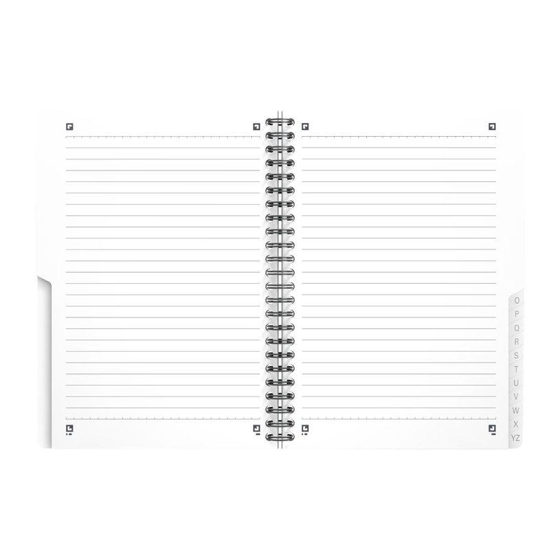 3020120022833-Oxford - Répertoire à spirale A5 - 180 pages - ligné - disponible dans différentes couleurs--1