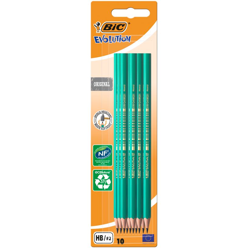 3270220000174-BIC ECOlutions EVOLUTION 650 - Pack de 10 Crayons à papier - HB-P_1112230_2-0