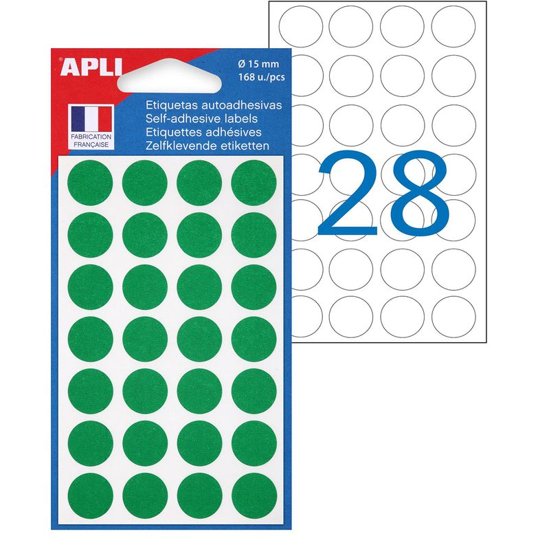 3270241118414-Apli Agipa - 168 Pastilles adhésives - vert - diamètre 15 mm - réf 111841-P_111871_1-0