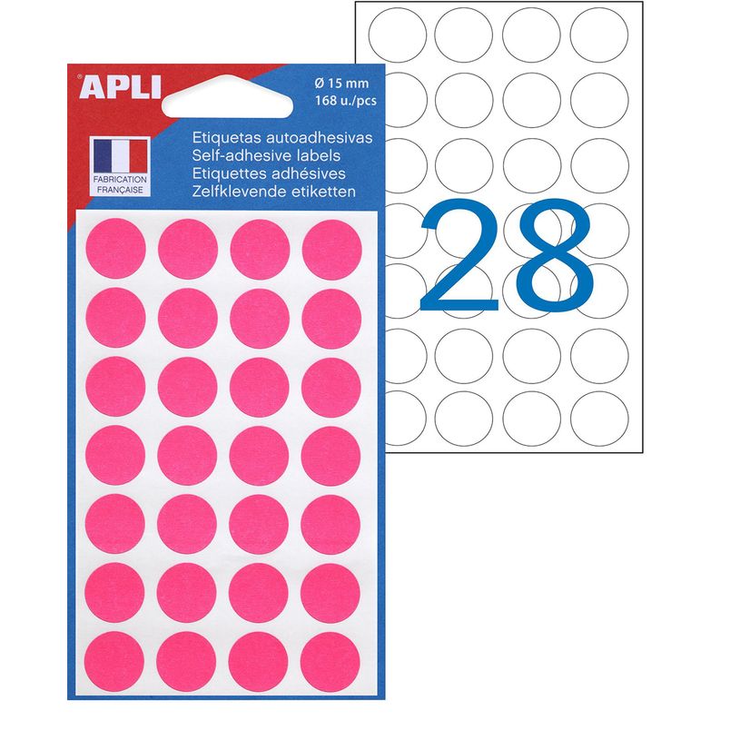 3270241118483-Apli Agipa - 168 Pastilles adhésives - rose - diamètre 15 mm - réf 111848-P_111878_1-0
