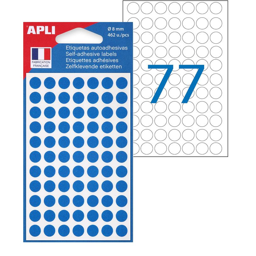 3034155324022-Apli Agipa - 462 Pastilles adhésives - bleu - diamètre 8 mm - réf 111832-P_111882_1-0