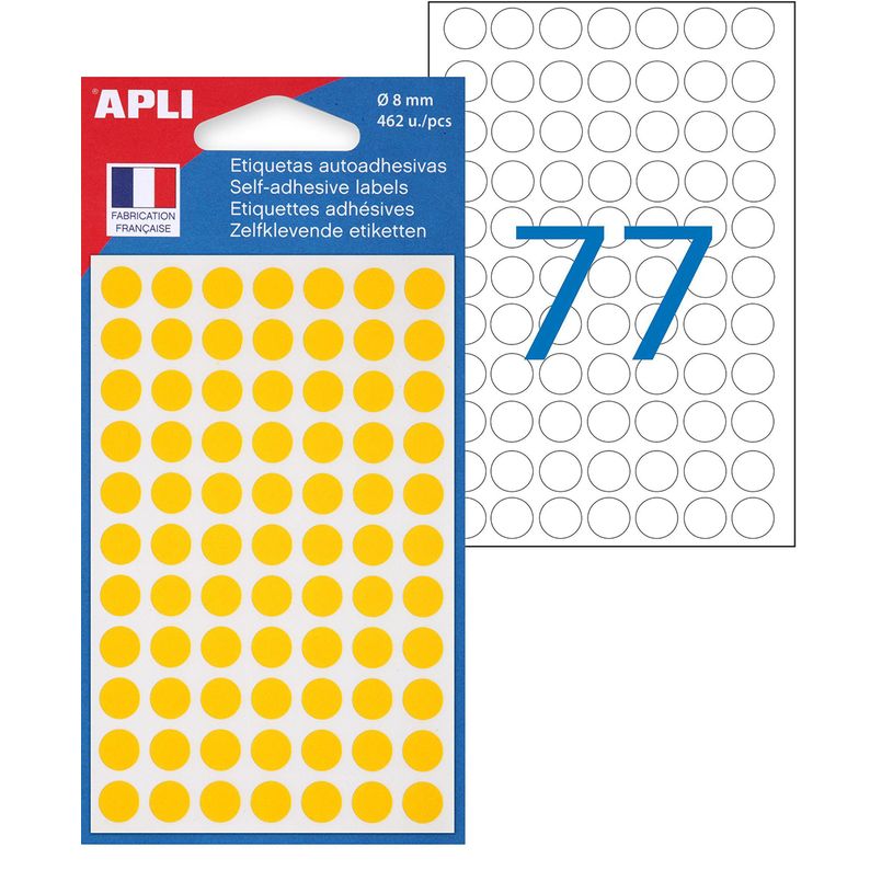 3270241118346-Apli Agipa - 462 Pastilles adhésives - jaune - diamètre 8 mm - réf 111834-P_111884_1-0