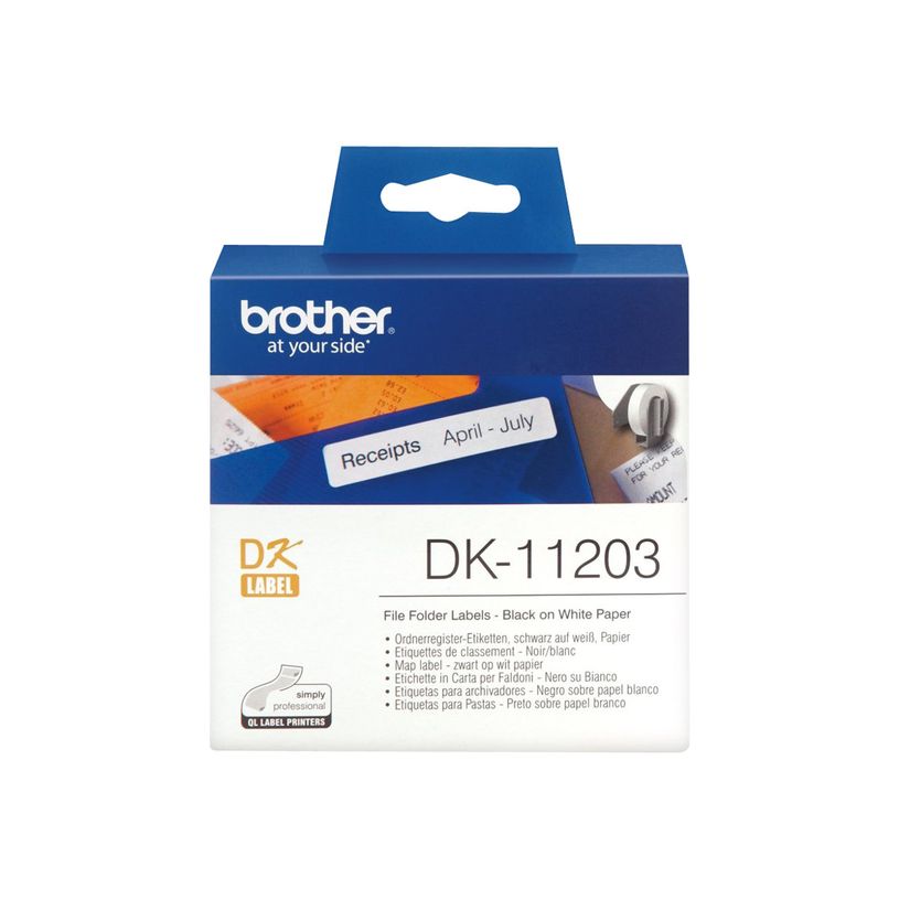 4977766628280-Brother DK-11203 - Ruban d'étiquettes auto-adhésives - 1 rouleau de 300 étiquettes (17 x 87 mm) -P_1120303_1-3