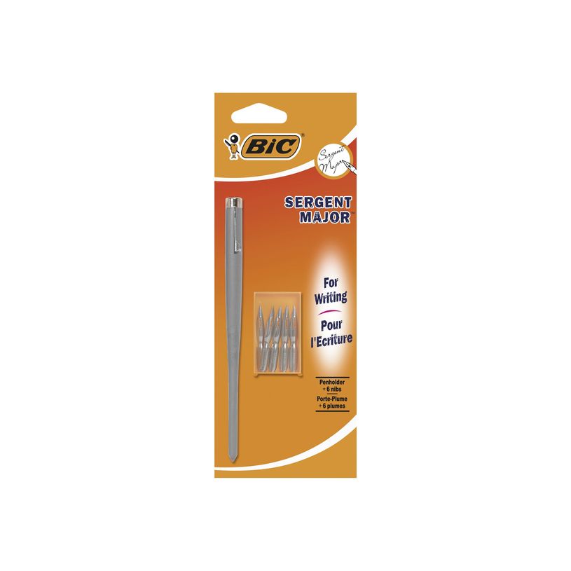 3270220029267-BIC Sergent Major - Porte plume avec 6 plumes - disponible dans différentes couleurs-P_1123500_2-3
