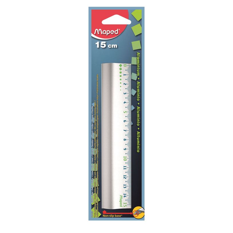 0000001201598-Maped - Regla - 15 cm - aluminio anodizado--0
