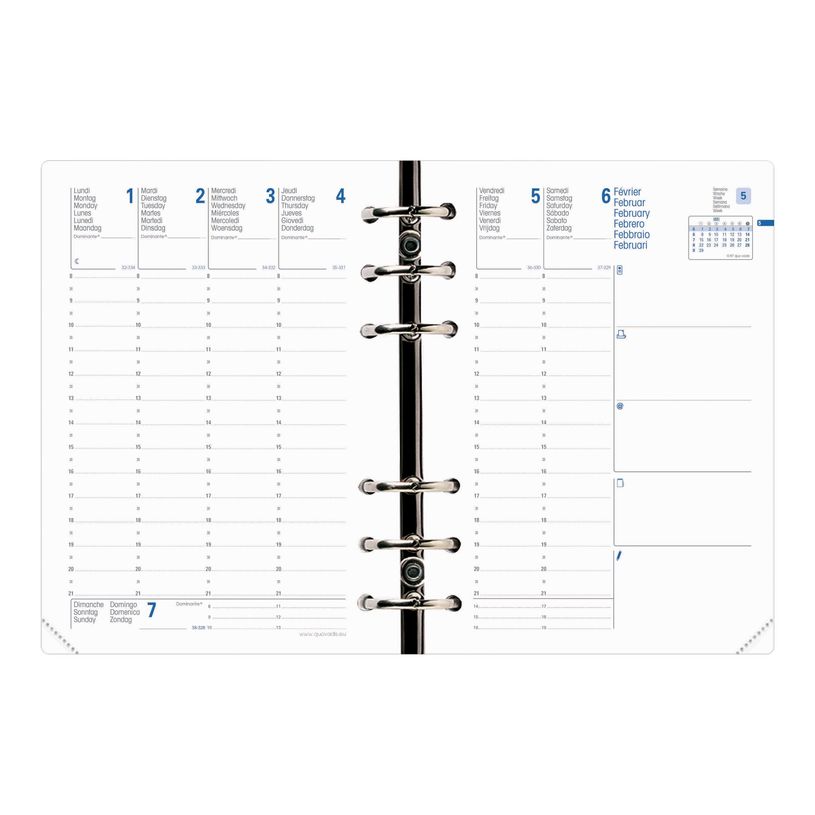 3371010307814-Quo Vadis - Recharge Organiseur - 2026-2027 - Compactimer - Semainier Planning - Multilingue - 17 mois de aoû-P_122004_1-1