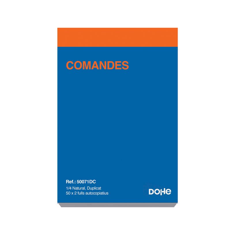 8421938500721-Dohe - Libro de pedidos - 50 hojas - A5 - duplicado - sin copia de carbón--1