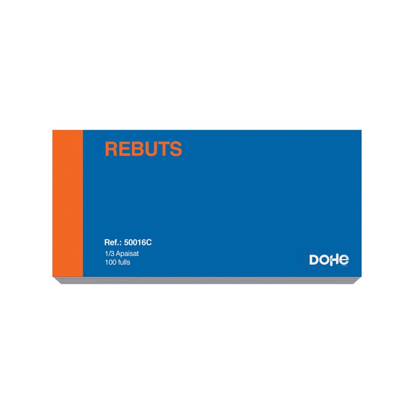8421938500172-Dohe - Libro de recibos - 100 hojas - 1/3 A4 - apaisado--1