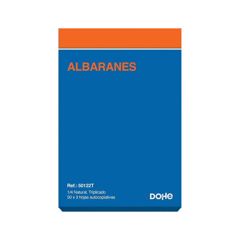 8421938501223-Dohe - Cuaderno de pedidos de entrega - 50 hojas - A5 - triplicado - sin copia de carbón--1