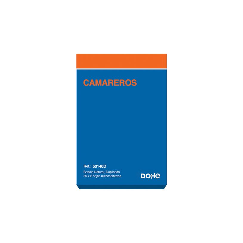 8421938501407-Dohe - Libreta de camarero - 50 hojas - duplicado - sin copia de carbón--1