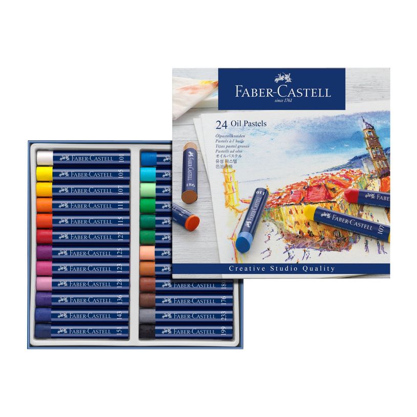 4005401270249-Faber-Castell Creative Studio - 24 pastels à l'huile - couleurs assorties-P_127024_2-1