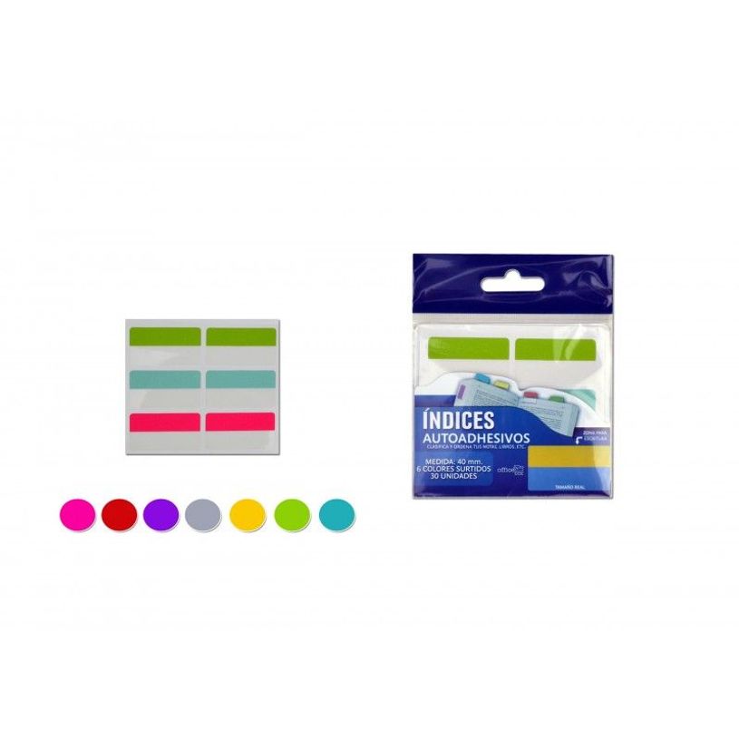 8435258330401-Office Box - Self-adhesive index - large - 40 mm de large - assorti (pack de 30)-P_127755_1-0