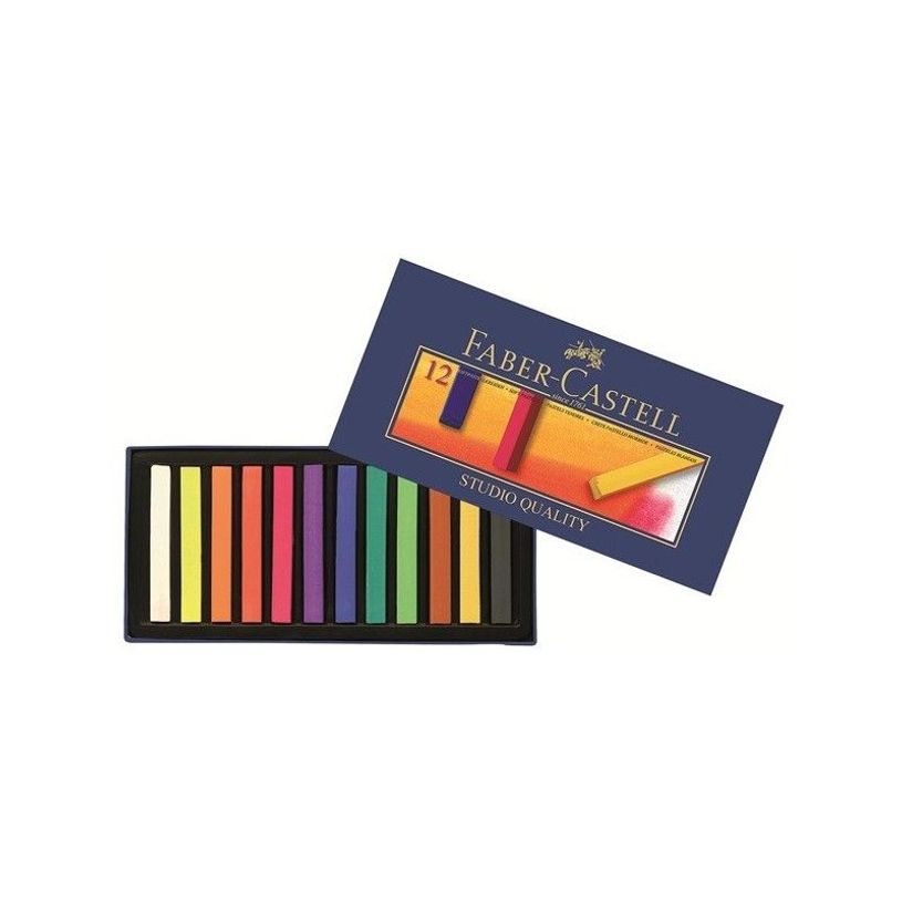 4005401283126-Faber-Castell STUDIO QUALITY - Crayon de cire - pastel doux - couleurs assorties (pack de 12)-P_128312_1-0