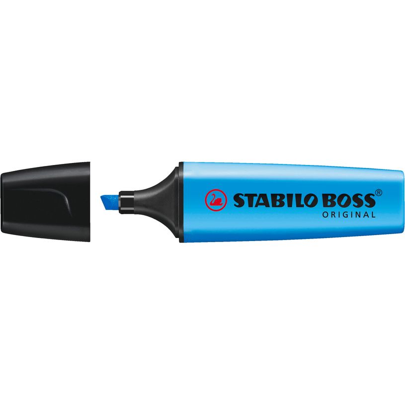 4006381333634-STABILO BOSS ORIGINAL - Surligneur fluo - bleu--1
