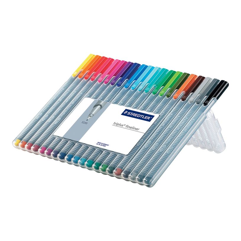 4007817334102-STAEDTLER triplus 334 - Pack de 20 feutres fins - 0.3 mm - couleurs assorties-P_133420_1-1