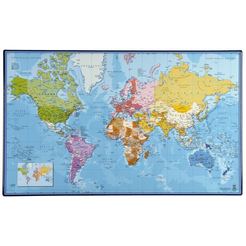 3135251354095-Viquel - Sous-main Mappemonde - 59,8 x 36,5 cm-P_13540908_1-0