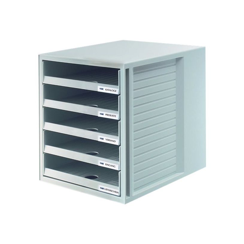 4012473140011-HAN Monitor - Module de classement ouvert 5 tiroirs - gris clair-P_140111_1-0