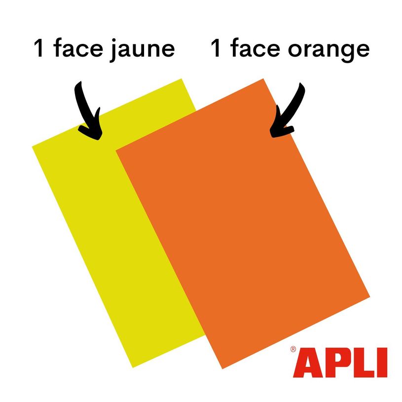3270241409109-Apli Agipa - 10 cartons fluo effaçables - A4 - 780 g/m²--4