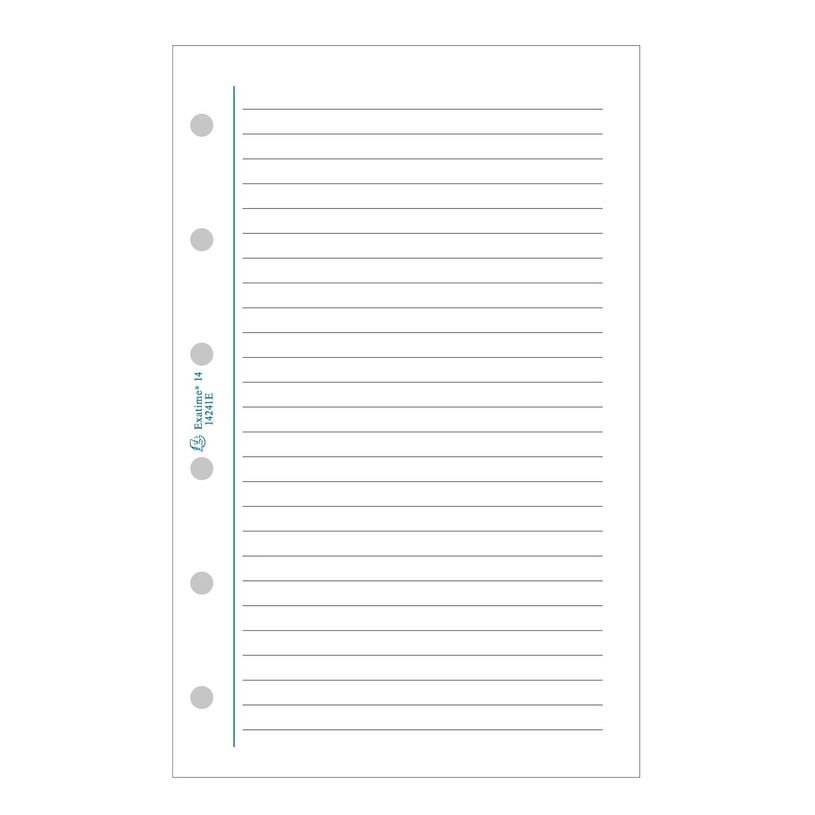 3130630142416-Exacompta Exatime 14 - Recharge pour organiseur - travers blanc - 10 x 14 cm--0