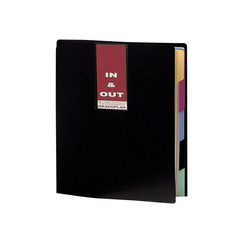8413623940066-Grafoplas In&Out - Libro de pantalla de recambio - 40 compartimentos - para A4 - negro-P_149082_2-1