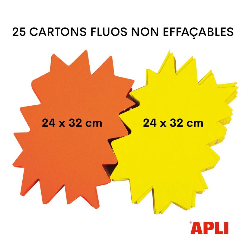 3270240149259-Apli Agipa - 25 éclatés fluo non effaçables - 24 x 32 cm--1