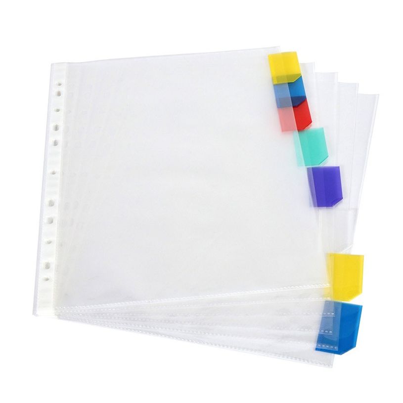 8 Séparateurs PVC Pour Vinyles - Réutilisables, étanches, Effaçables, Dimensions 33x31,7 Cm, Organisation Albums