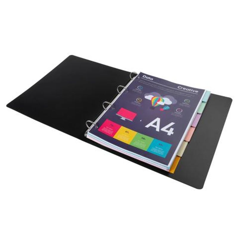 3130630016069-Exacompta Forever - Intercalaire 6 positions - A4 - carte recyclée couleurs pastel--2