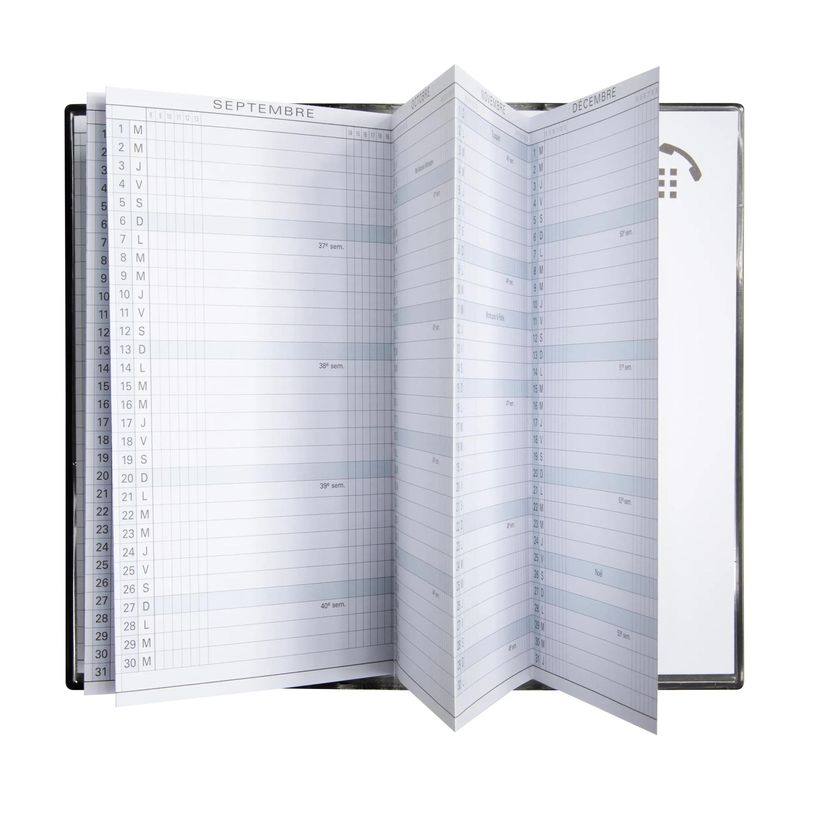 3660942001755-Agenda planning accordéon Winner Exaplan 16 - 1 mois par page - 9 x 16 cm - disponible dans différentes cou--4