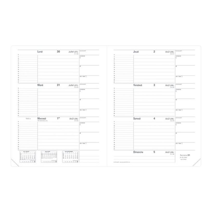 3371010129263-Quo Vadis - Agenda enseignant - 2026-2027 - Le Principal - Semainier Horizontal - Français - Impala - Noir - 13 mois d-P_164104_5-4