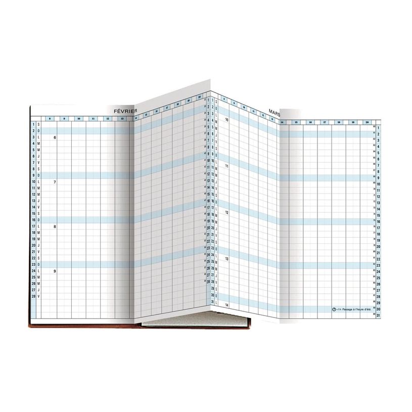 3660942001786-Agenda planning accordéon mensuel Winner Exaplan 17 - 8 x 17,5 cm - disponible dans différentes coule--3