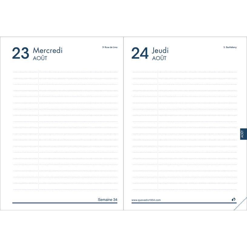 3371010129621-Quo Vadis - Agenda année scolaire - 2026-2027 - Textagenda 21 - Journalier - Français - Impala - Noir - 12 mois de septembre à août - 13x21 cm - Papier Clairefontaine blanc - Fabri--1