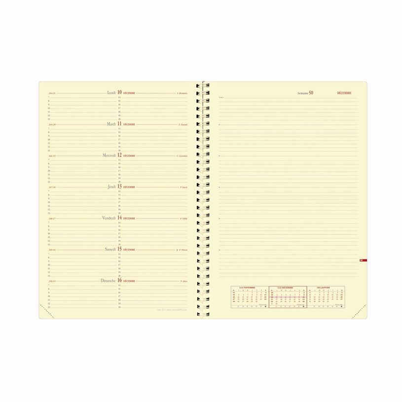 3371011841041-Agenda spiralé Impala Note 29 avec répertoire - 1 semaine sur 2 pages - 21 x 29,7 cm - noir - Quo Vad--1